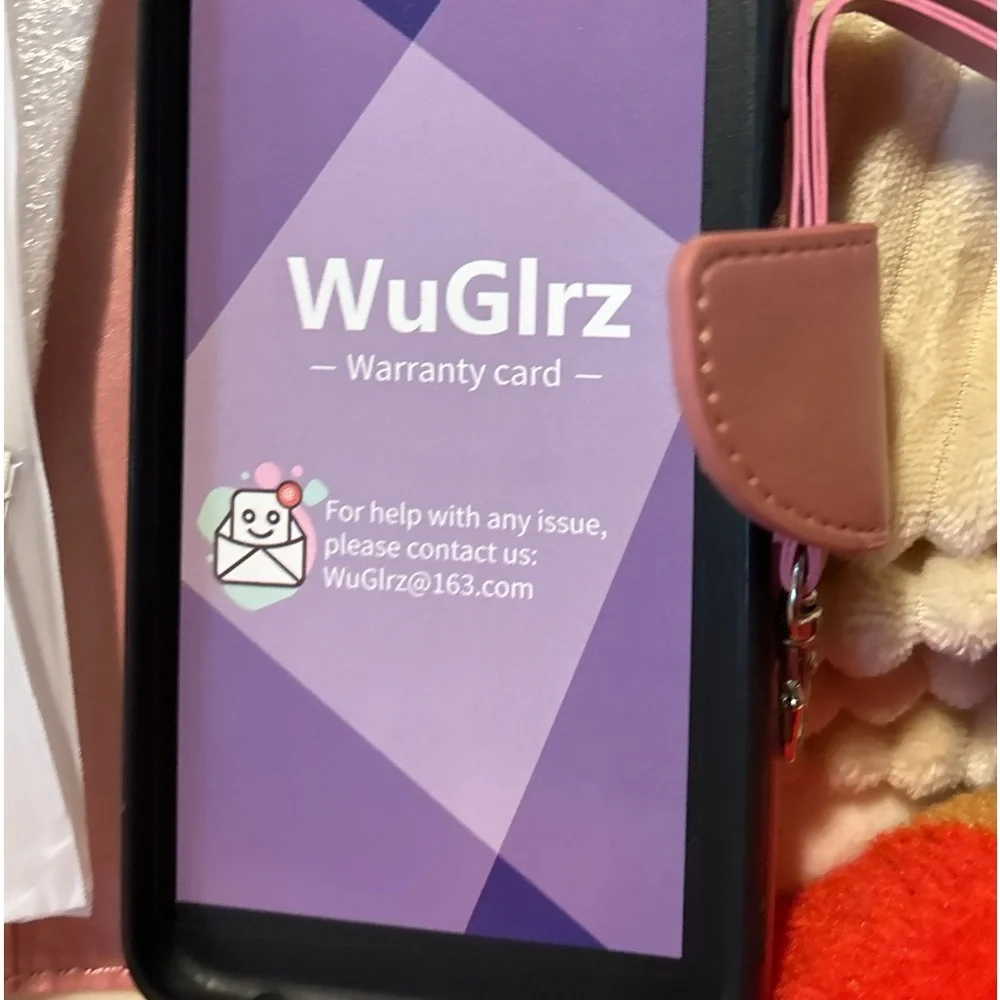 New WuGiz Case for Samsung Calay 22 5G wristlet(rose/pink) with screen protector